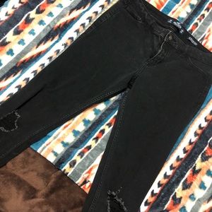 Black Hollister super skinny jeans